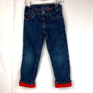GAP Boys Size 5 Fleece Lines Jeans (Item #231)
